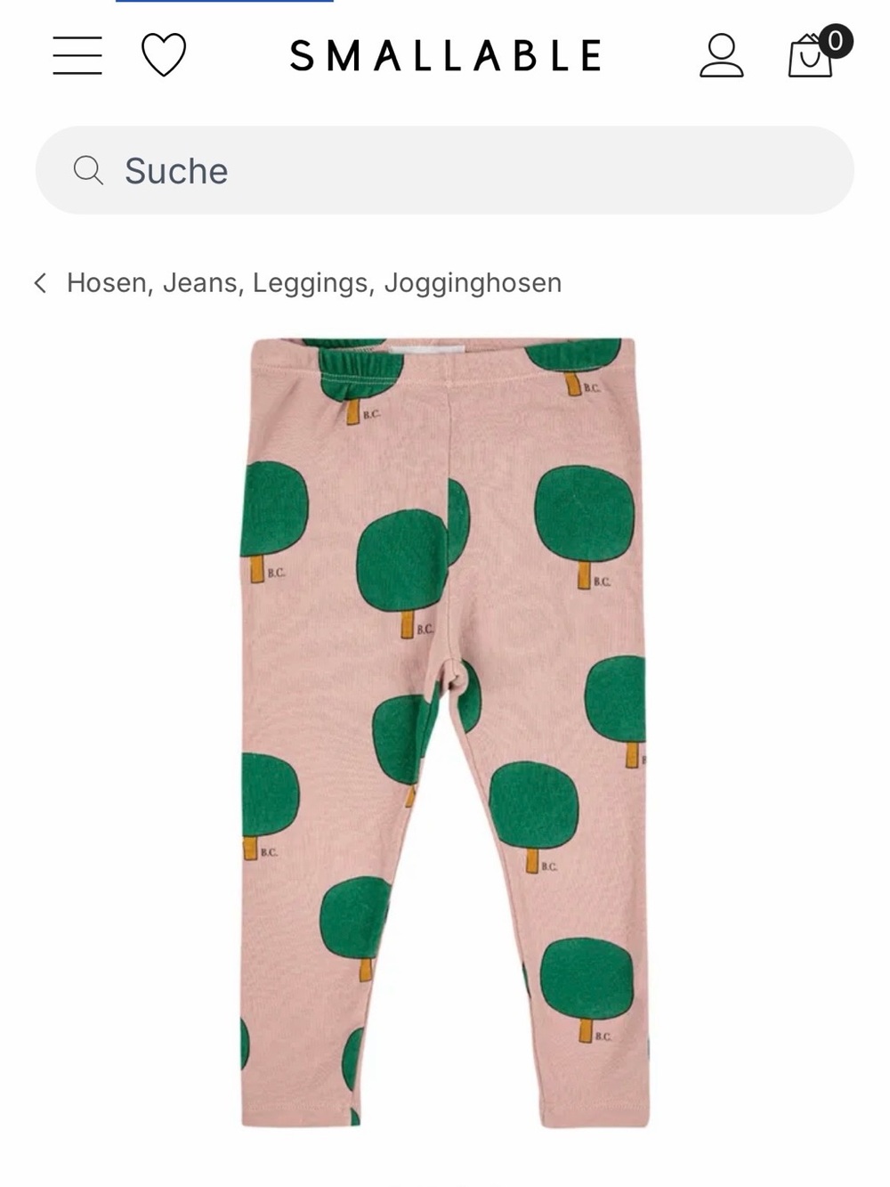 Bobo Choses Baby Green Tree all Over legging - 18 months.